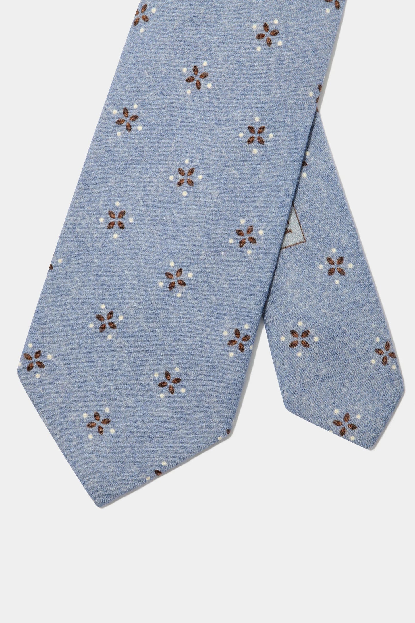 Light blue patterned tie - Made in Italy