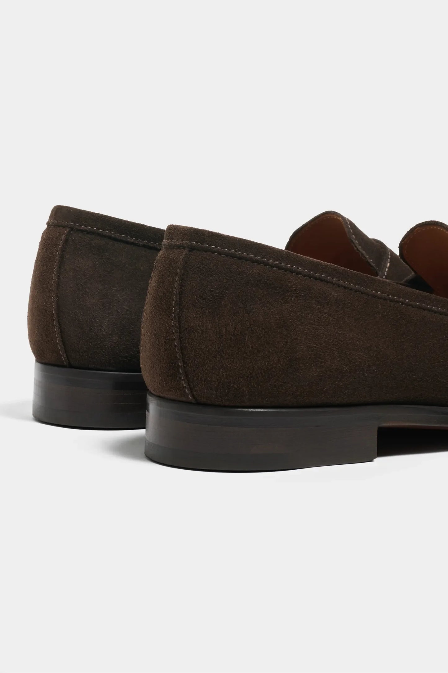 Brown suede penny loafers - Made in Italy