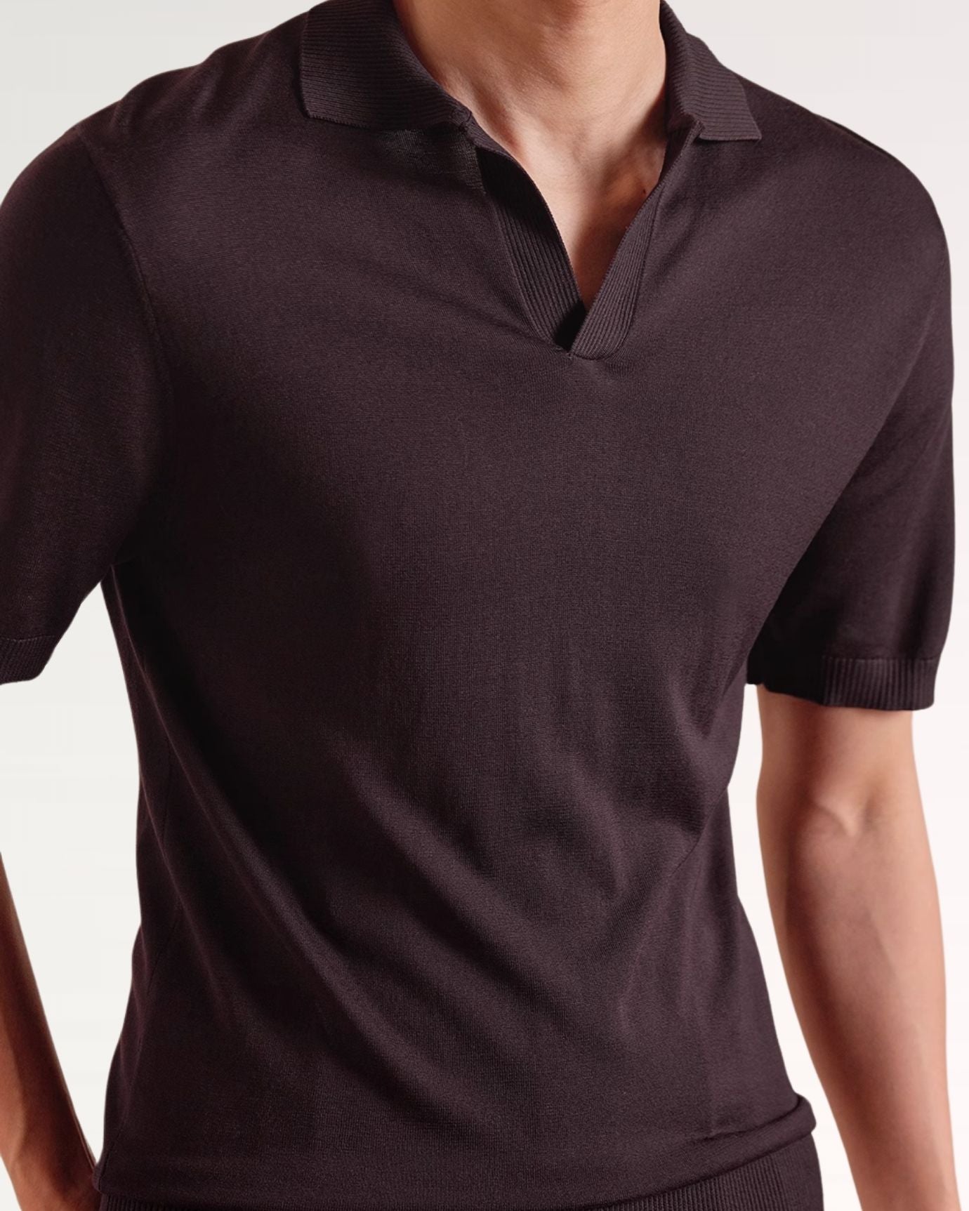 Madrid Thin Polo Mulberry Silk Slim Fit