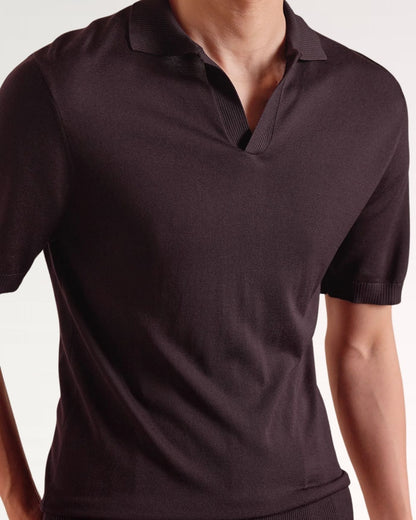 Madrid Thin Polo Mulberry Silk Slim Fit
