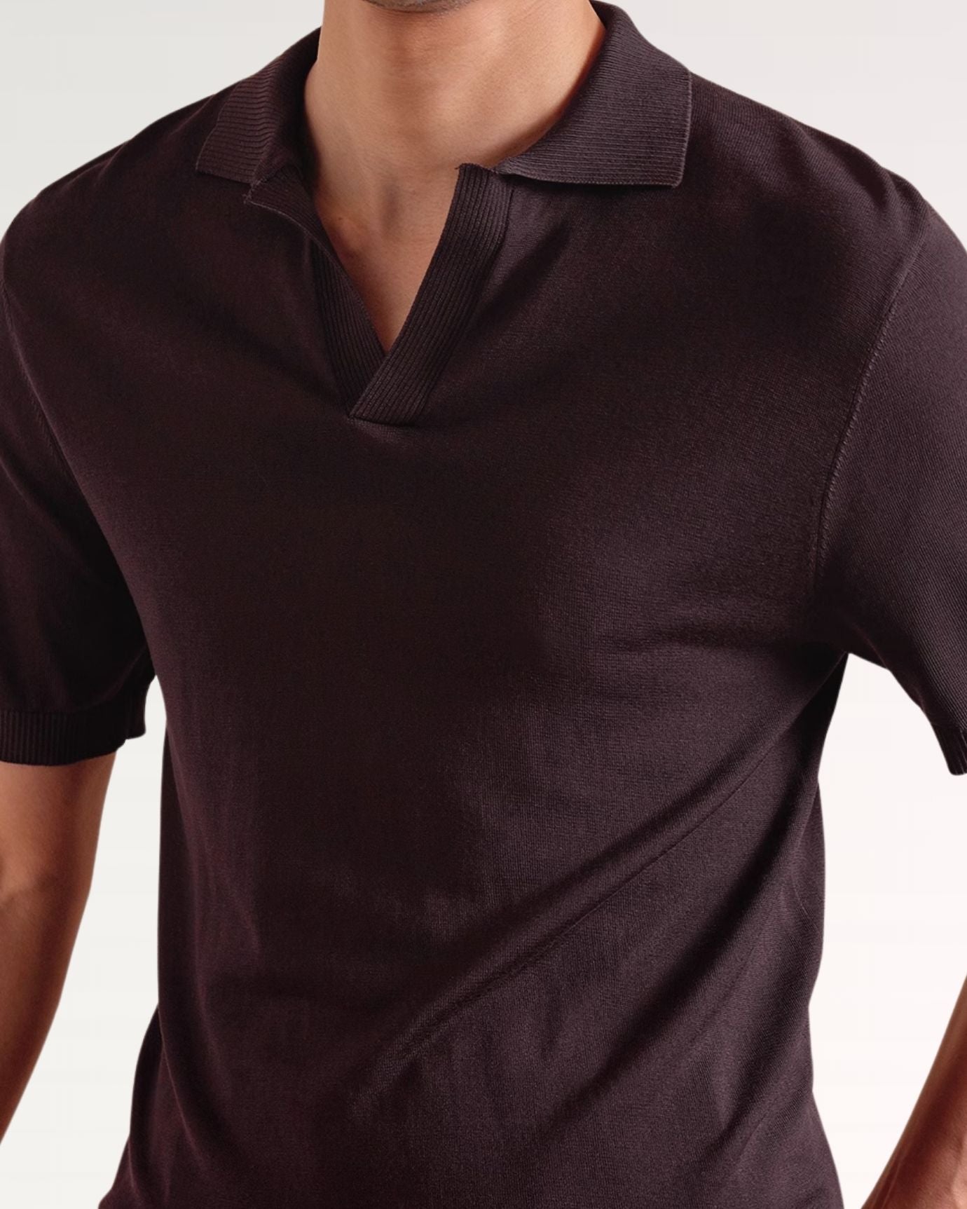 Madrid Thin Polo Mulberry Silk Slim Fit