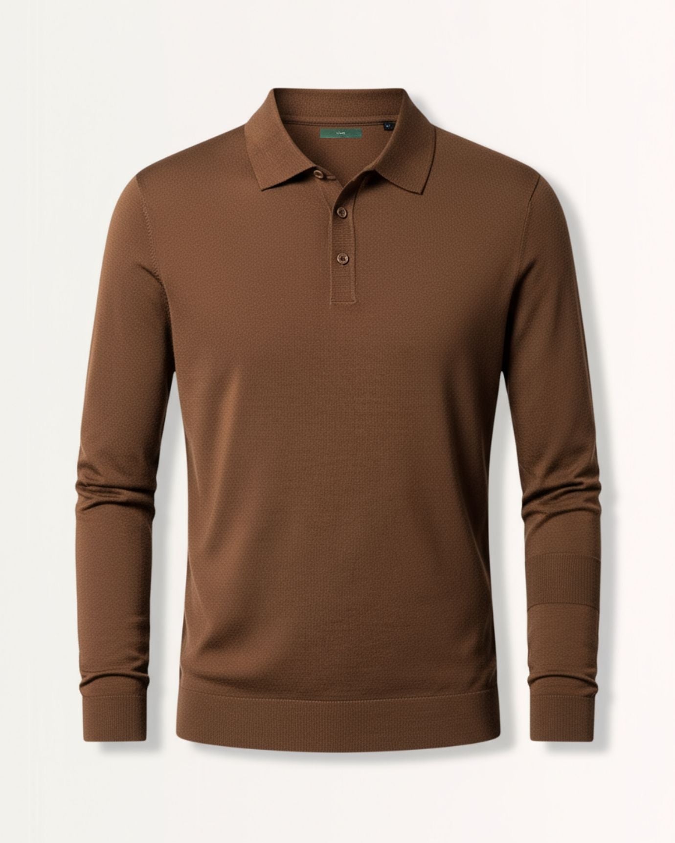Fine Wool Thin Polo Long Sleeve
