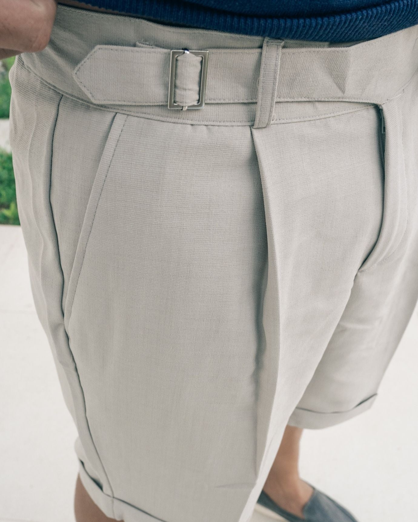 Florence Summer Shorts Gray Beige