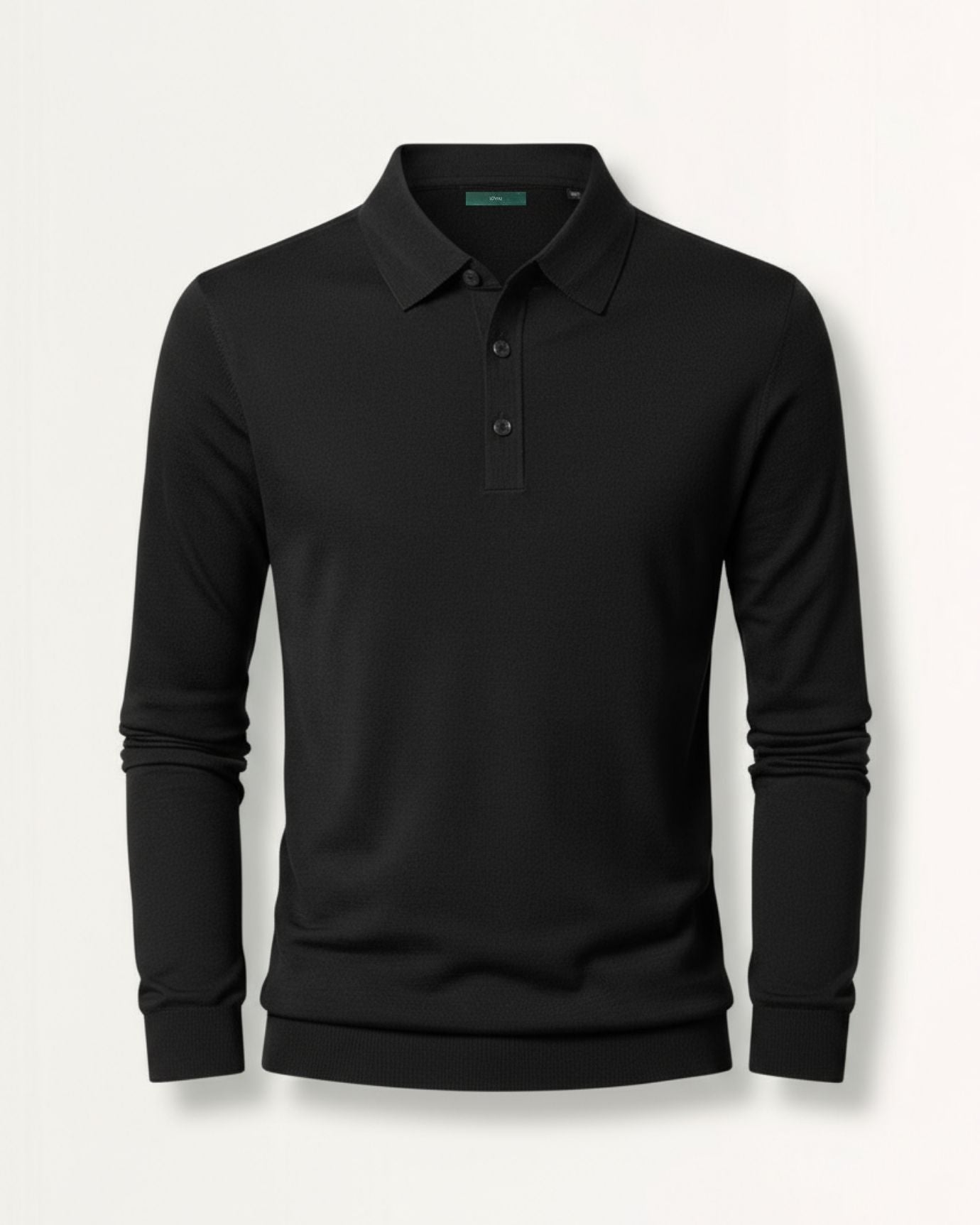 Fine Wool Thin Polo Long Sleeve
