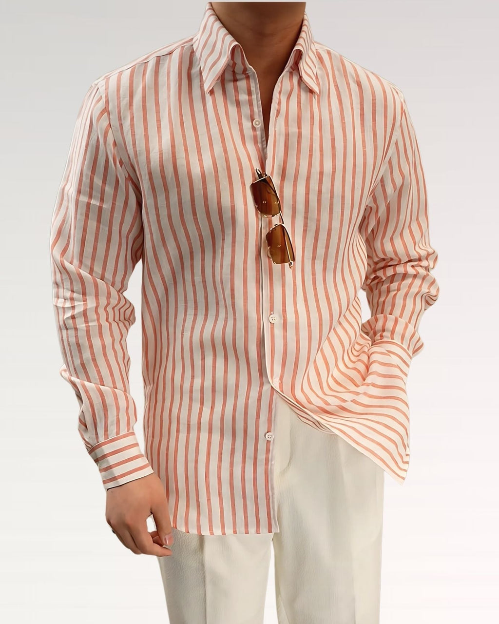 Striped Linen Shirt Rome
