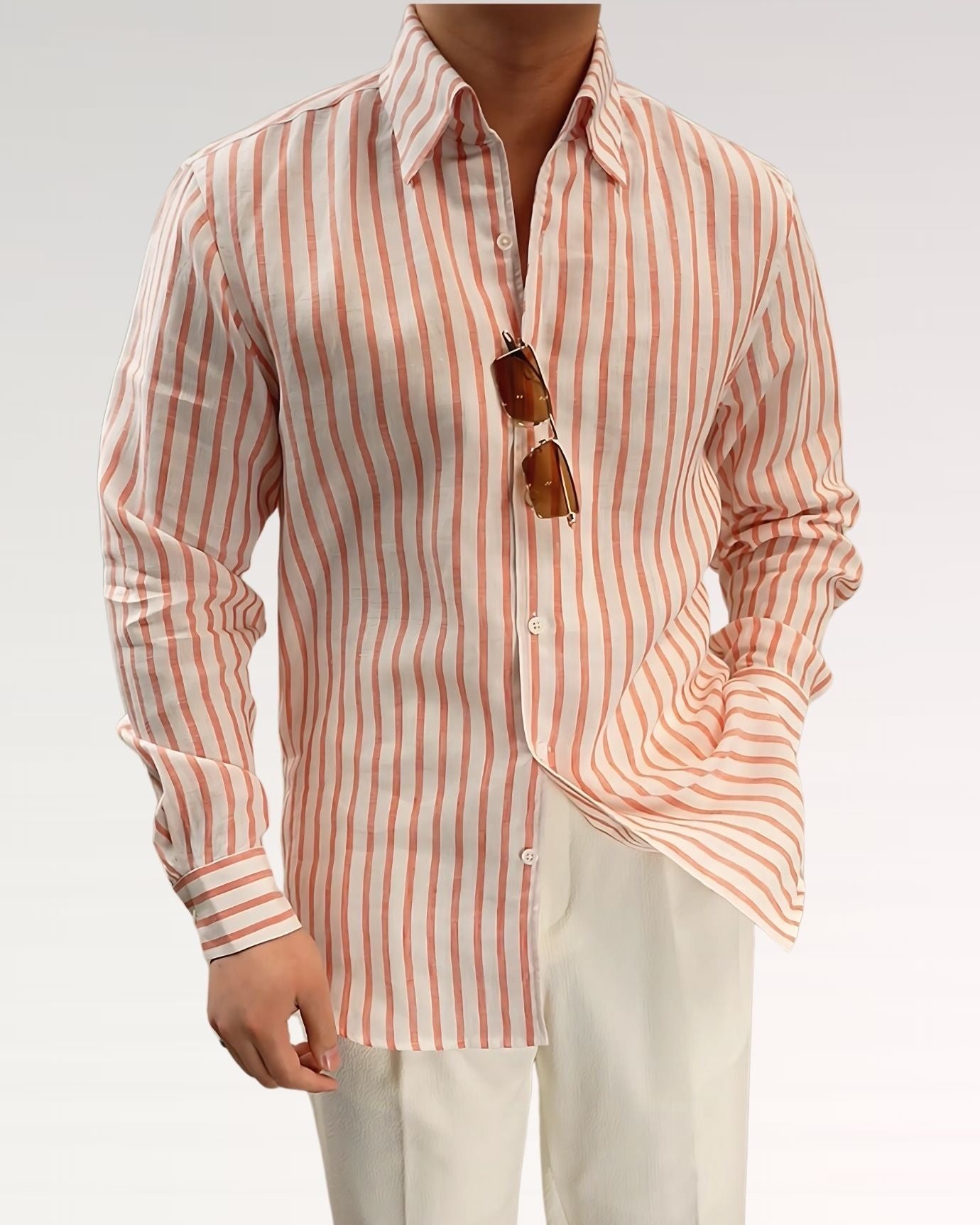 Striped Linen Shirt Rome