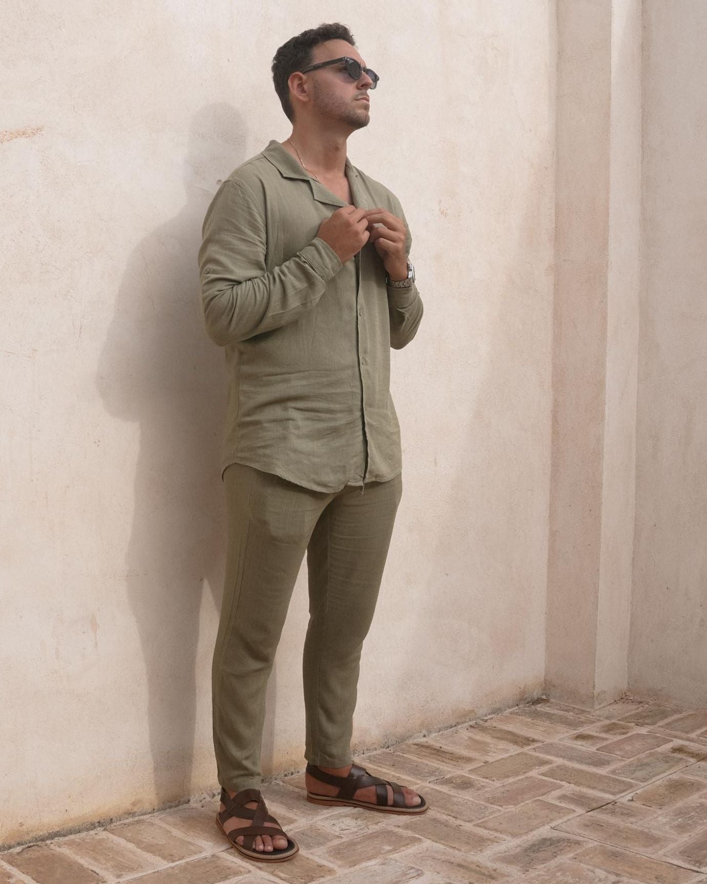 Old Money Dolce Vita Trousers - Soft Green