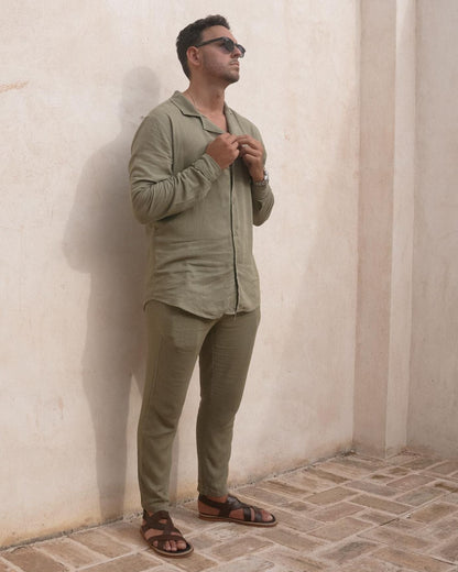 Old Money Dolce Vita Trousers - Soft Green