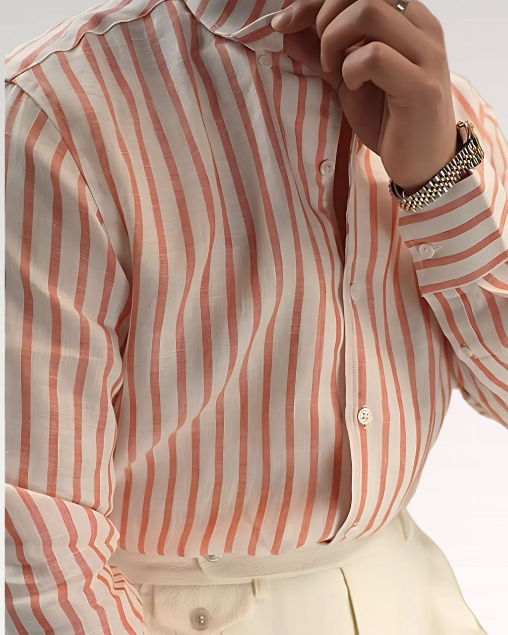 Striped Linen Shirt Rome