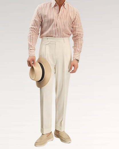 Striped Linen Shirt Rome