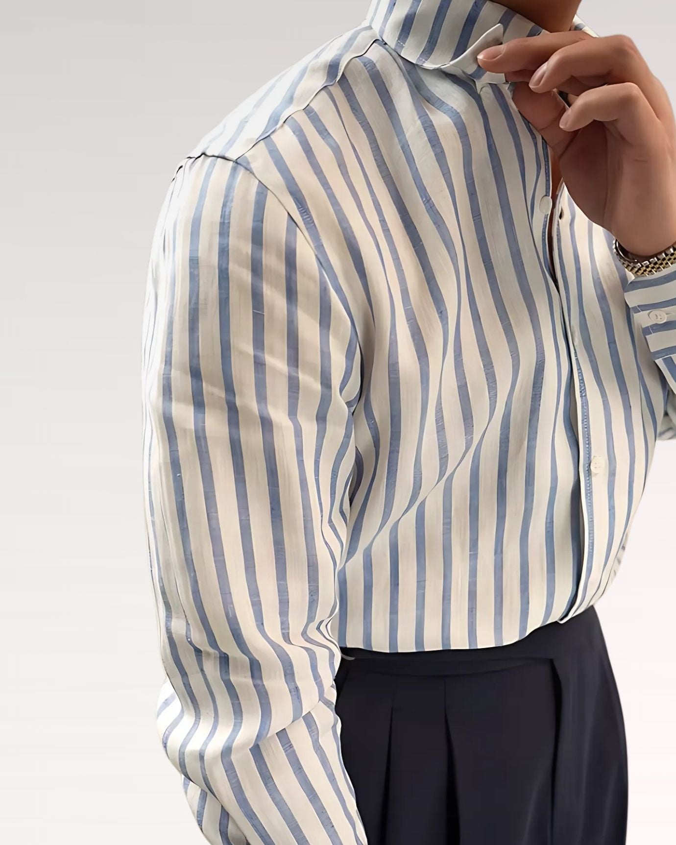 Striped Linen Shirt Rome