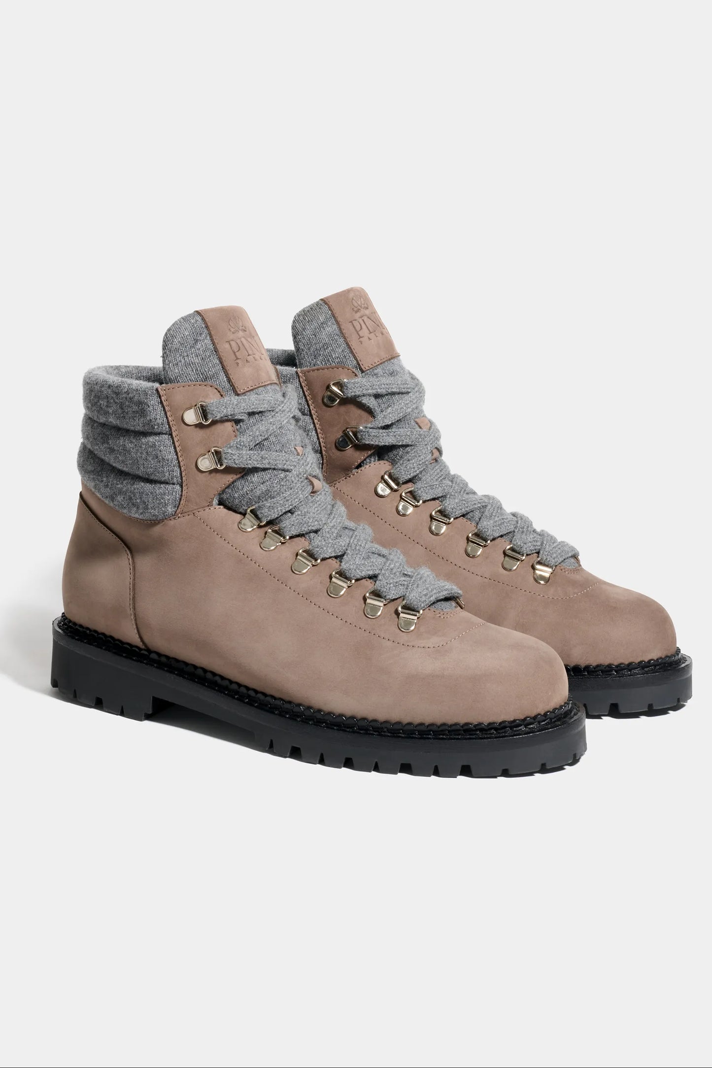 Taupe nabuk Mountain boots - Made in Italy