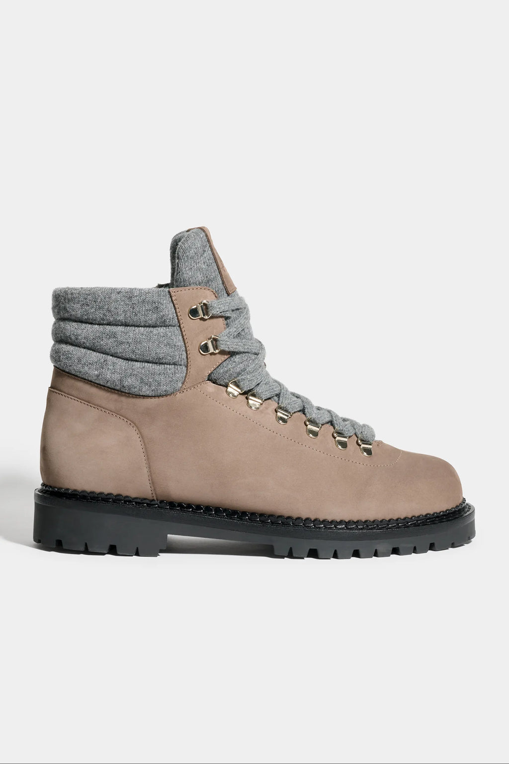 Taupe nabuk Mountain boots - Made in Italy