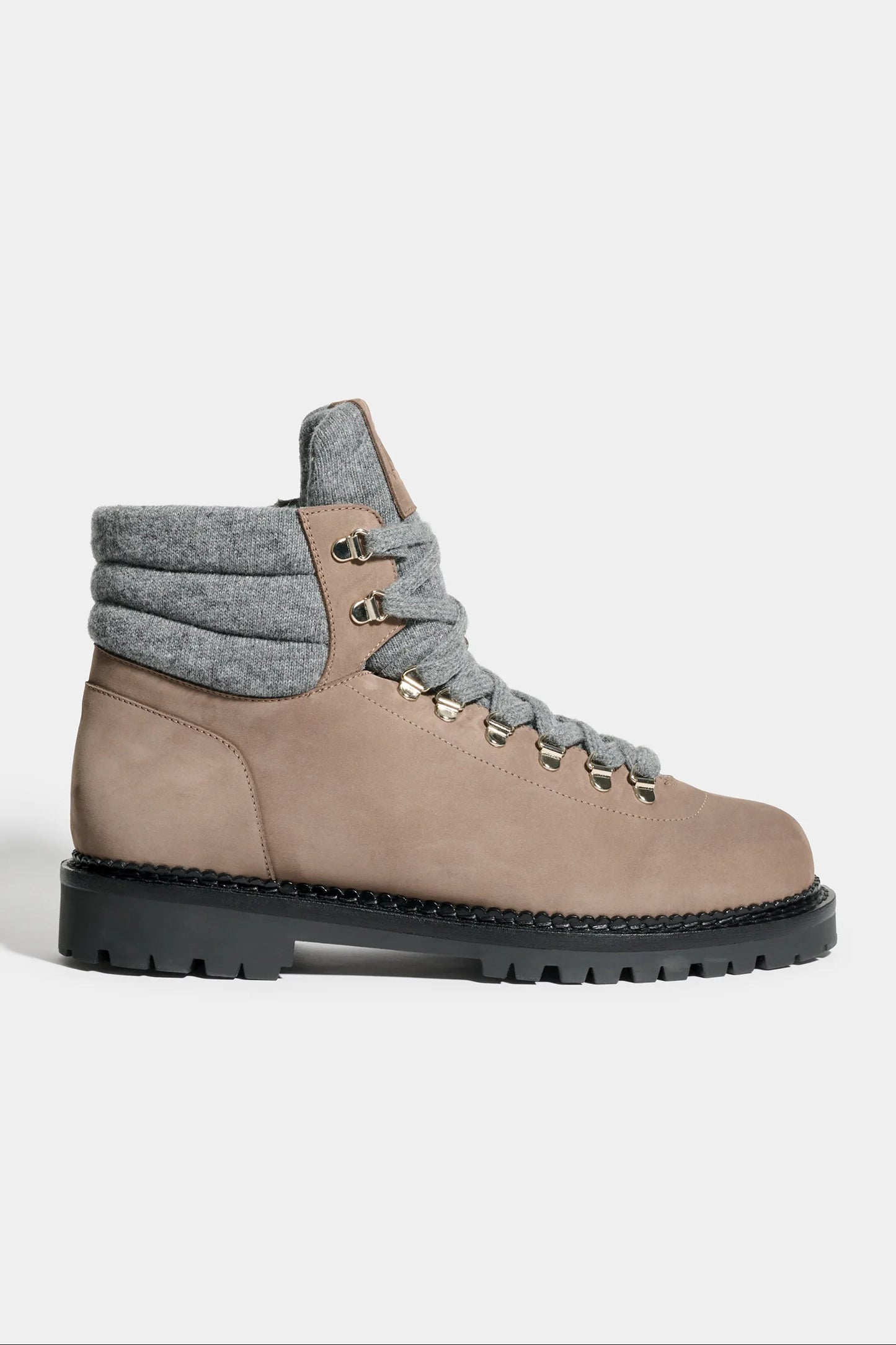 Taupe nabuk Mountain boots - Made in Italy