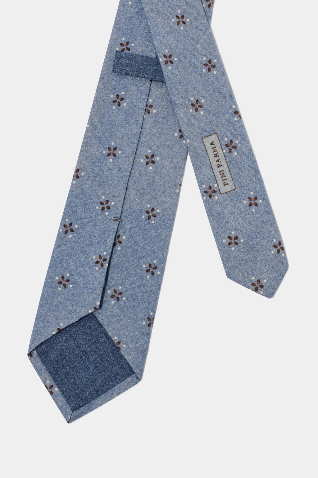 Light blue patterned tie - Made in Italy