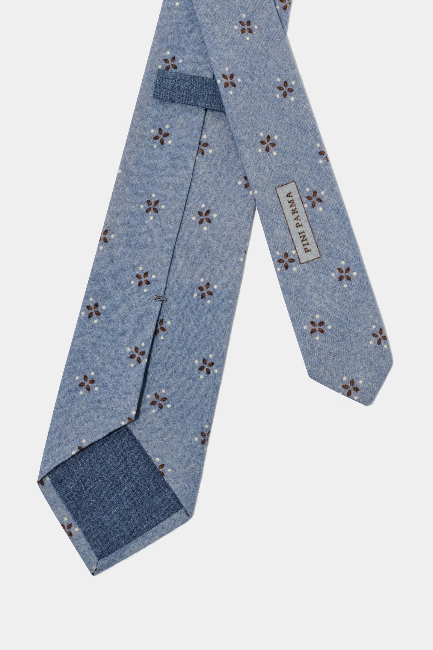 Light blue patterned tie - Made in Italy