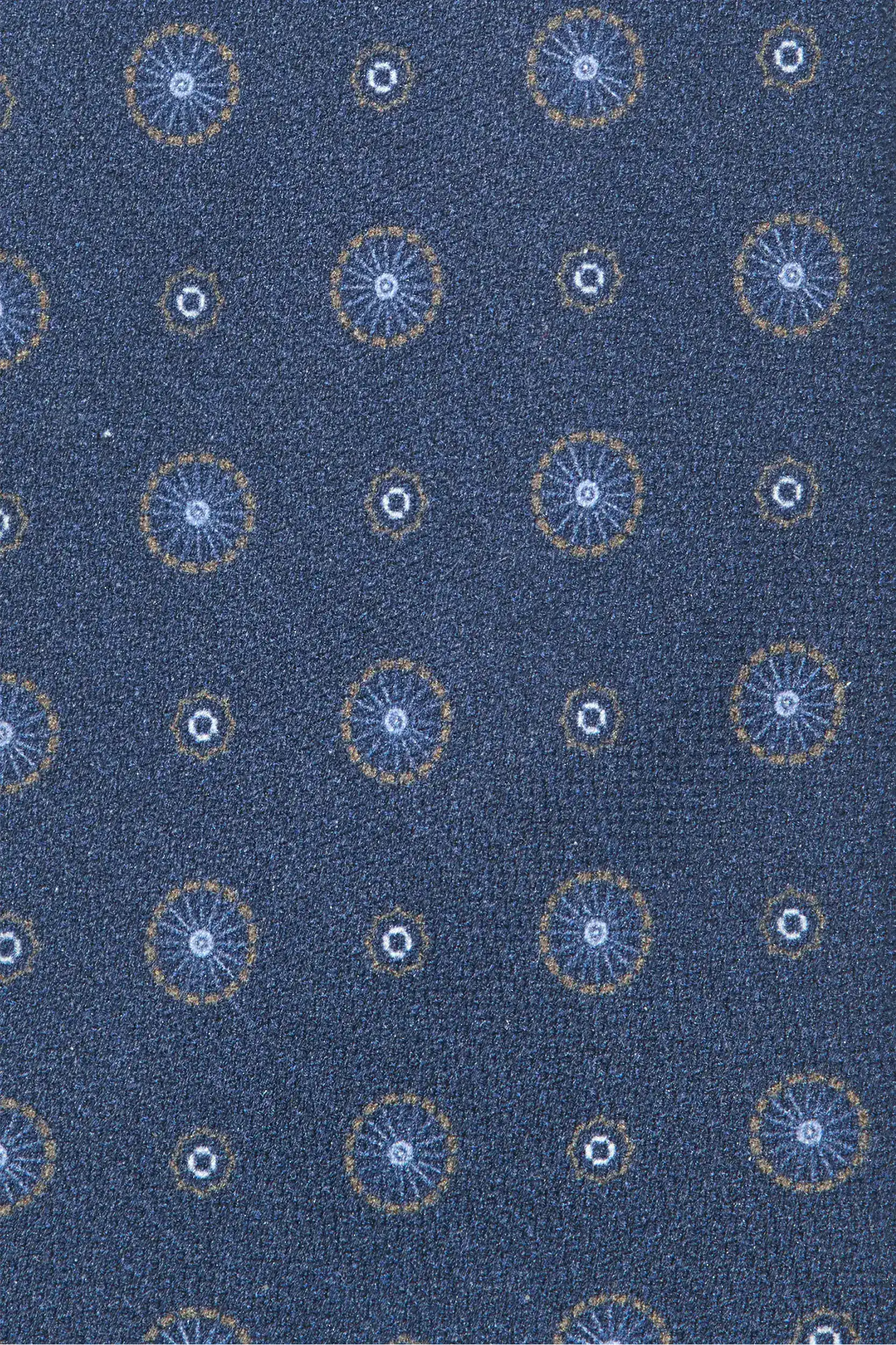 Blue fancy silk tie - Made In Italy