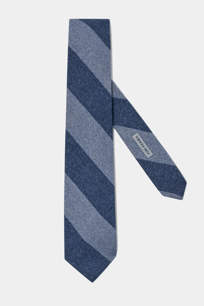 Blue regimental tie - Made in Italy