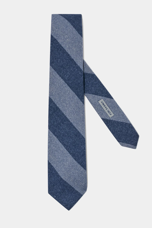 Blue regimental tie - Made in Italy