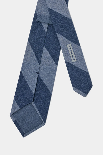 Blue regimental tie - Made in Italy