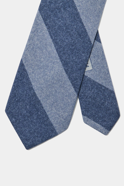 Blue regimental tie - Made in Italy