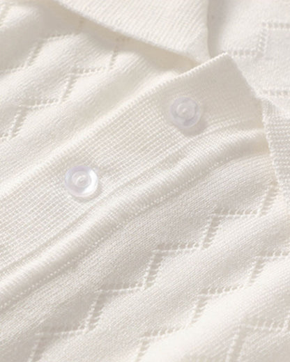 Mulberry Silk Cashmere Knitted Polo