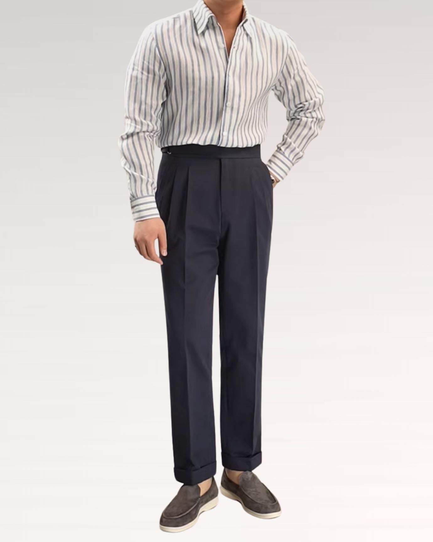 Striped Linen Shirt Rome