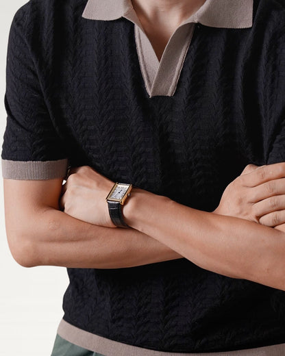 Fine Cotton Italian Jacquard Polo