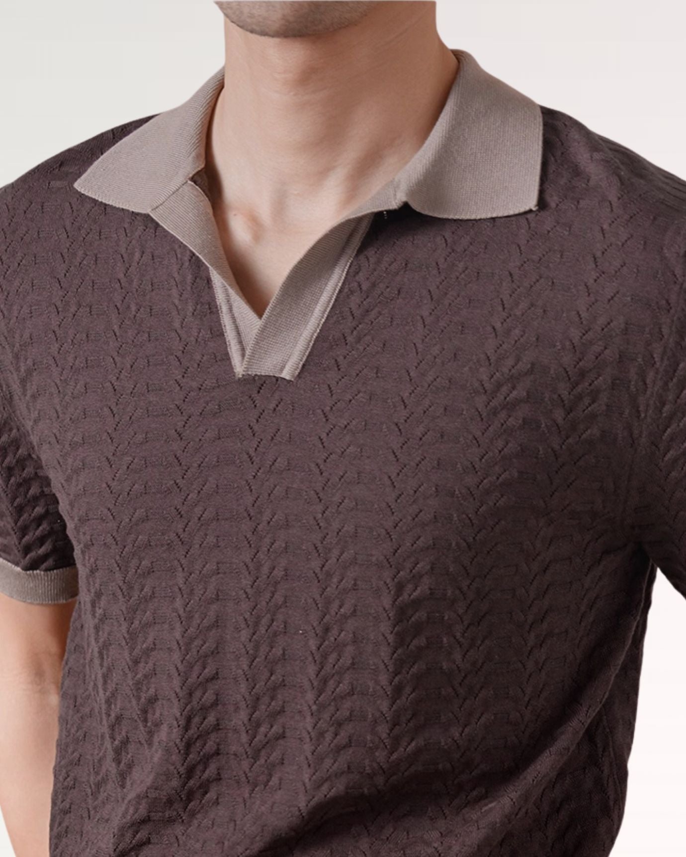 Fine Cotton Italian Jacquard Polo