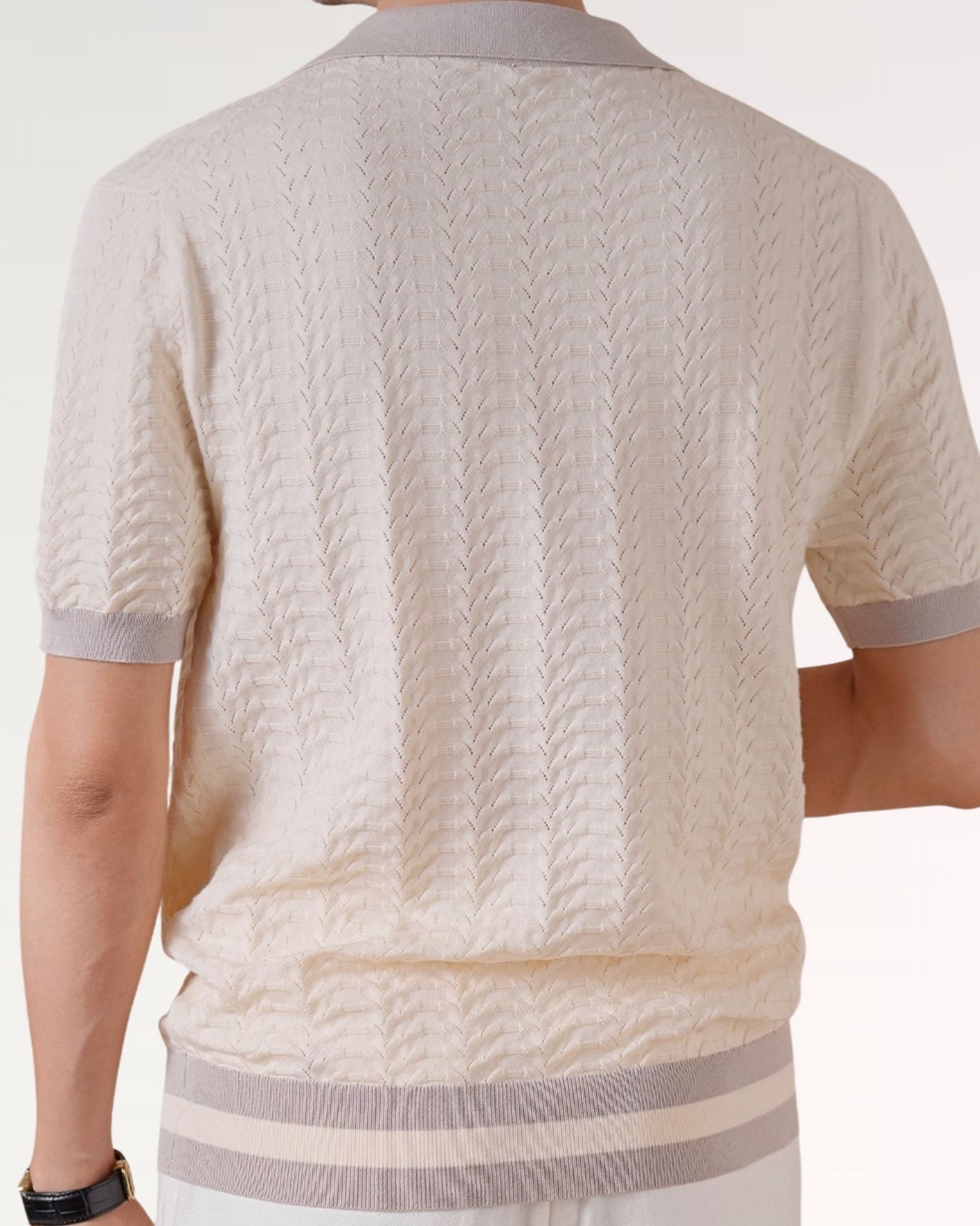 Fine Cotton Italian Jacquard Polo