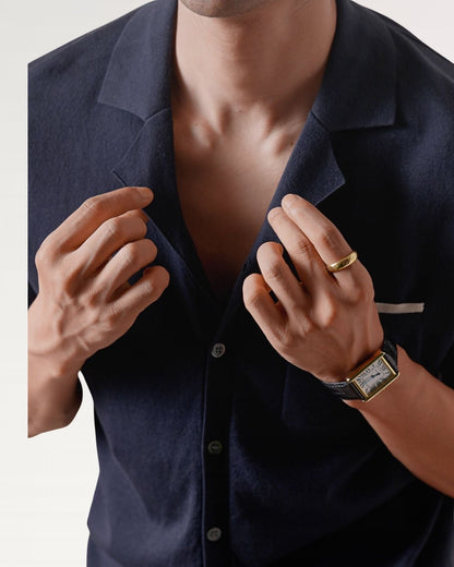 Cuban Collar Shirt Light Cotton Breathable