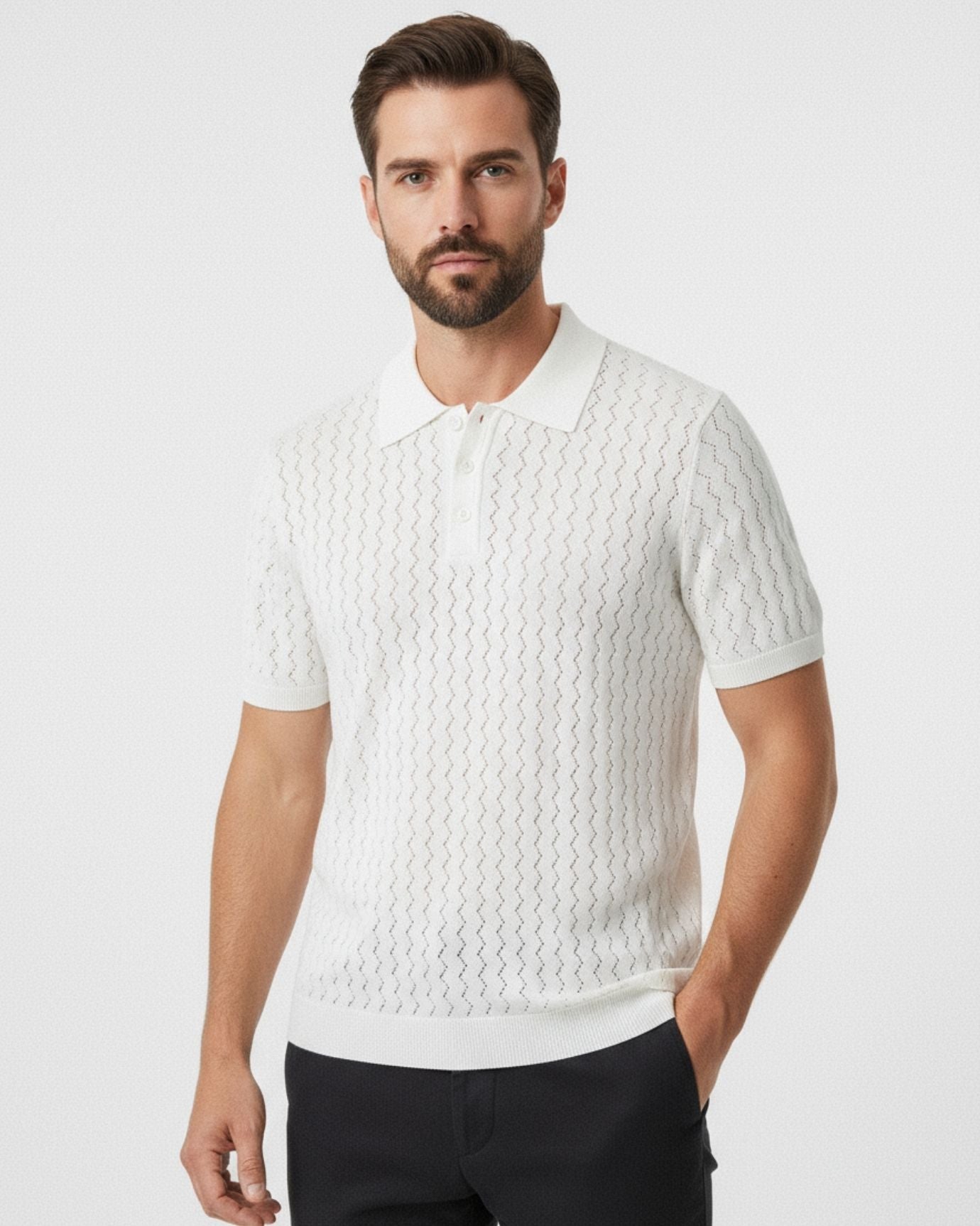 Mulberry Silk Cashmere Knitted Polo
