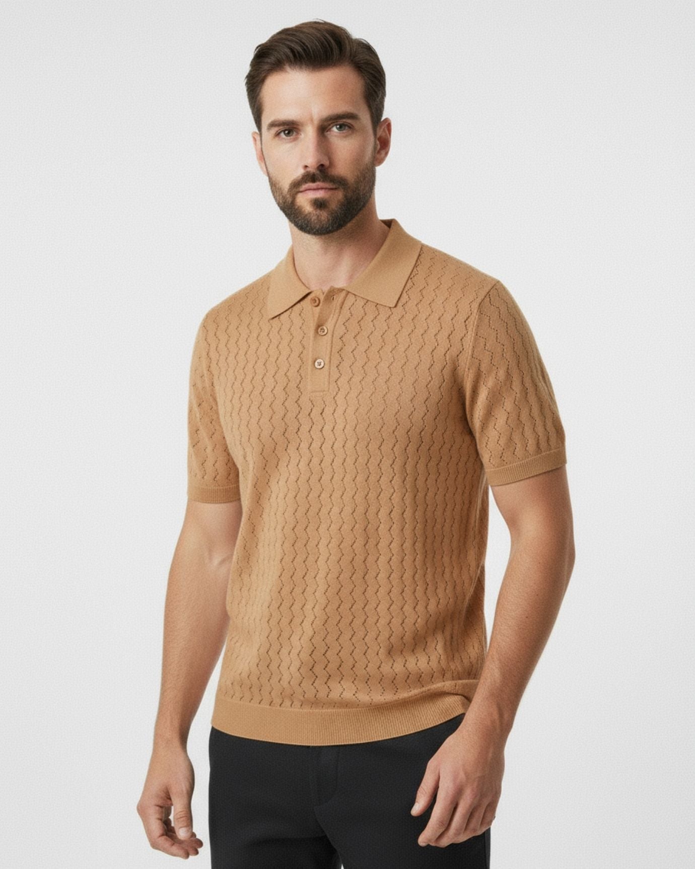 Mulberry Silk Cashmere Knitted Polo
