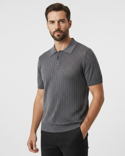 Mulberry Silk Cashmere Knitted Polo