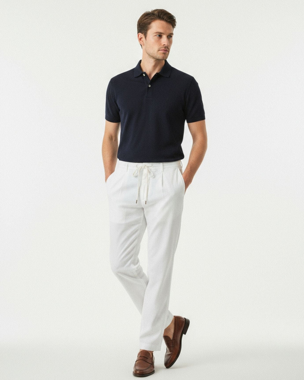 Ibiza Vice Linen Trousers Limited Edition White