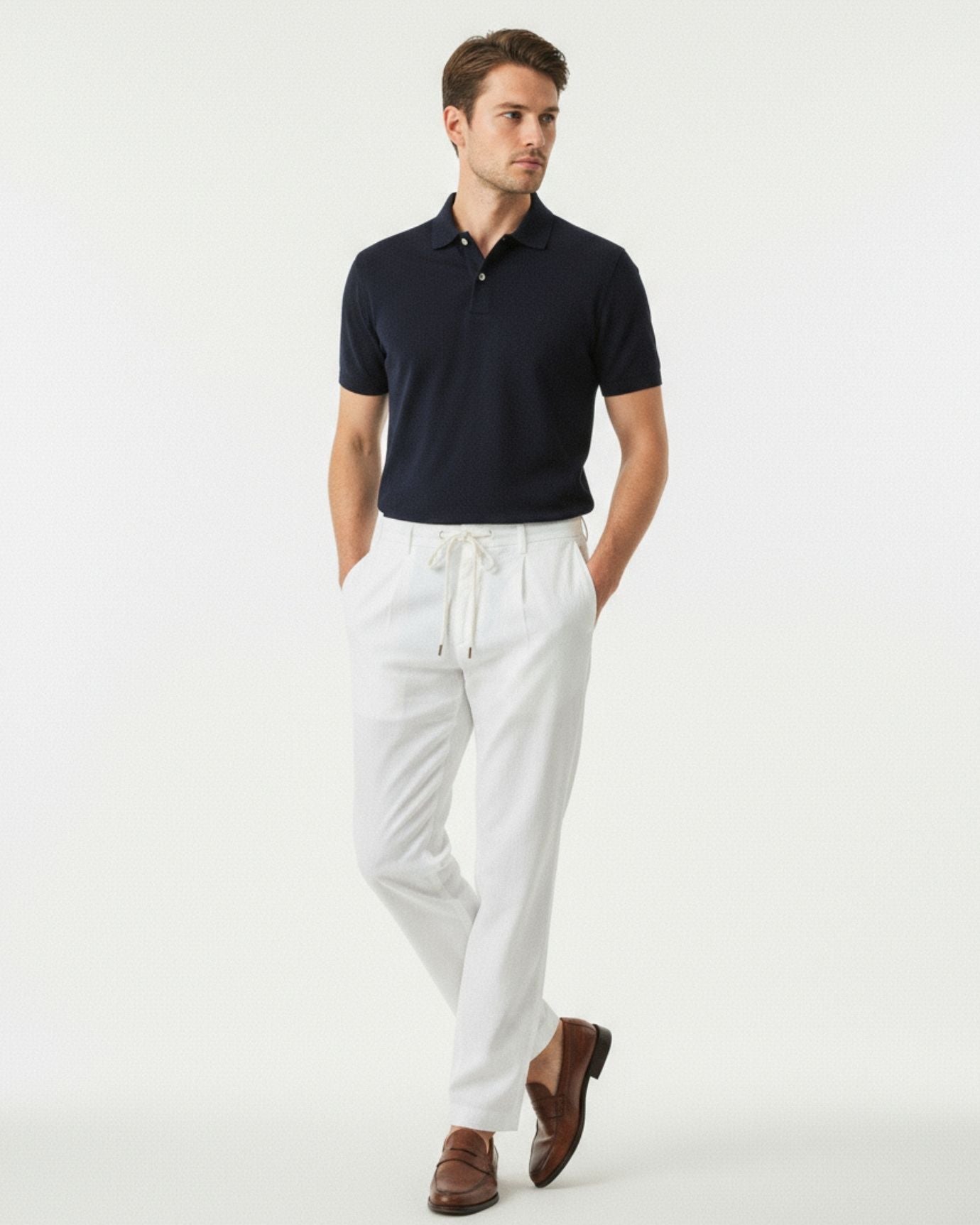 Ibiza Vice Linen Trousers Limited Edition White