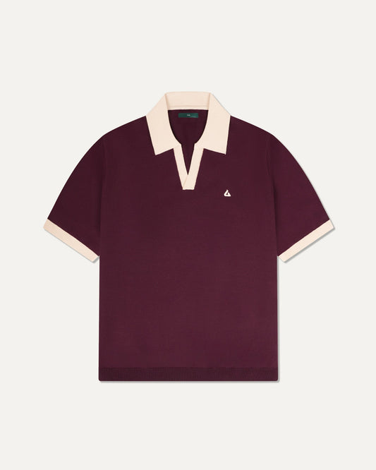 Old Money Polo Shirt Bordeaux