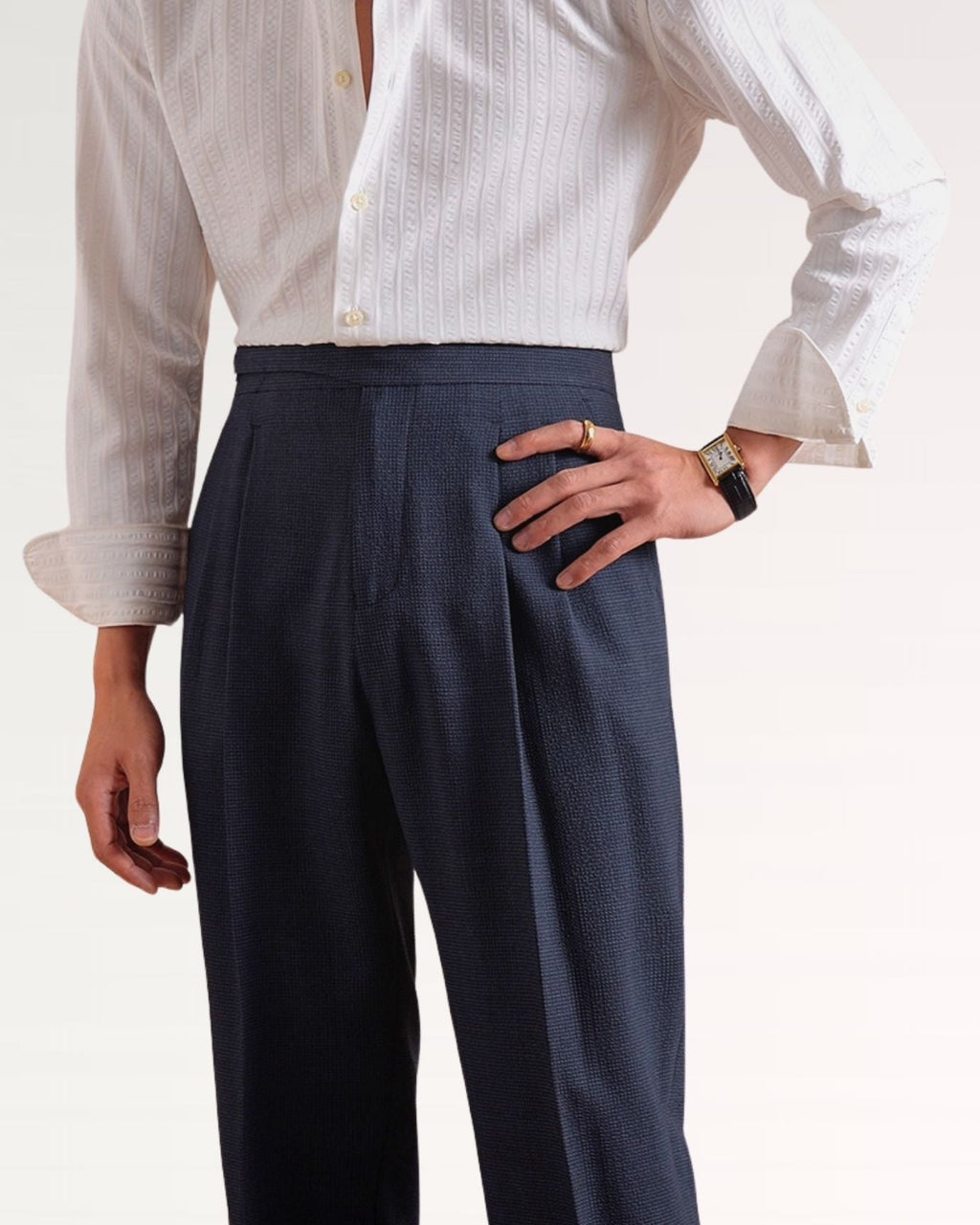 Italian Business Casual Trousers Breathable
