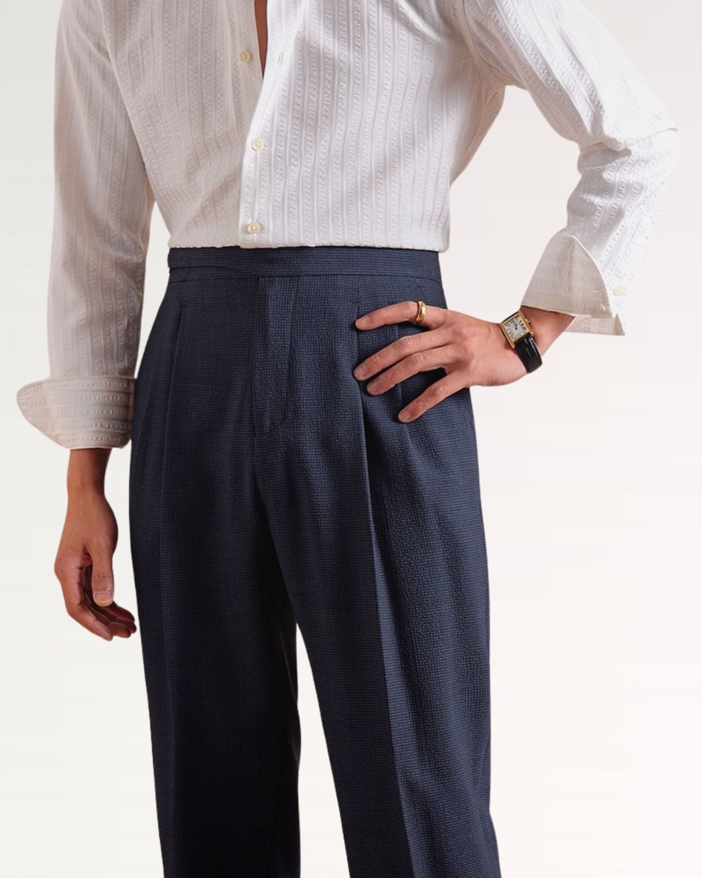 Italian Business Casual Trousers Breathable
