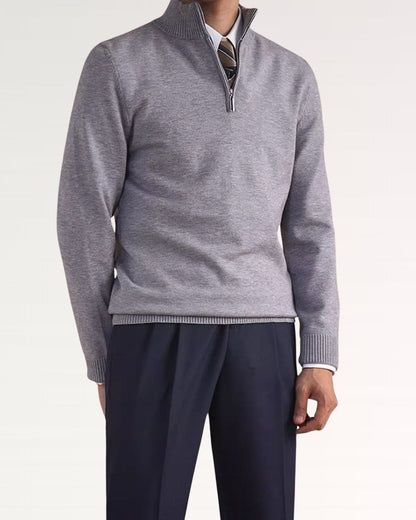 Business Casual Sweater Zipper