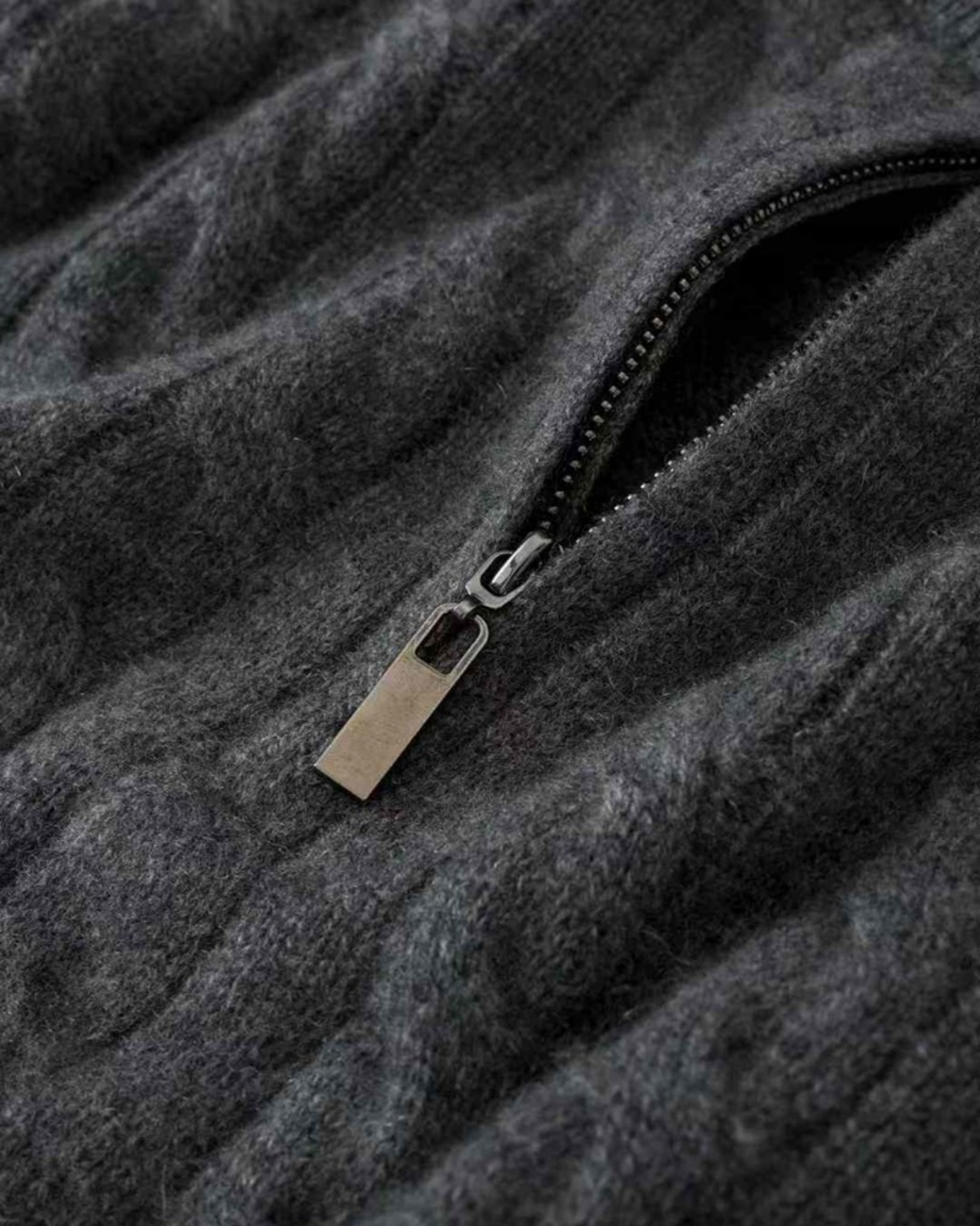 Portofino Sweater 100% Cashmere Zipper