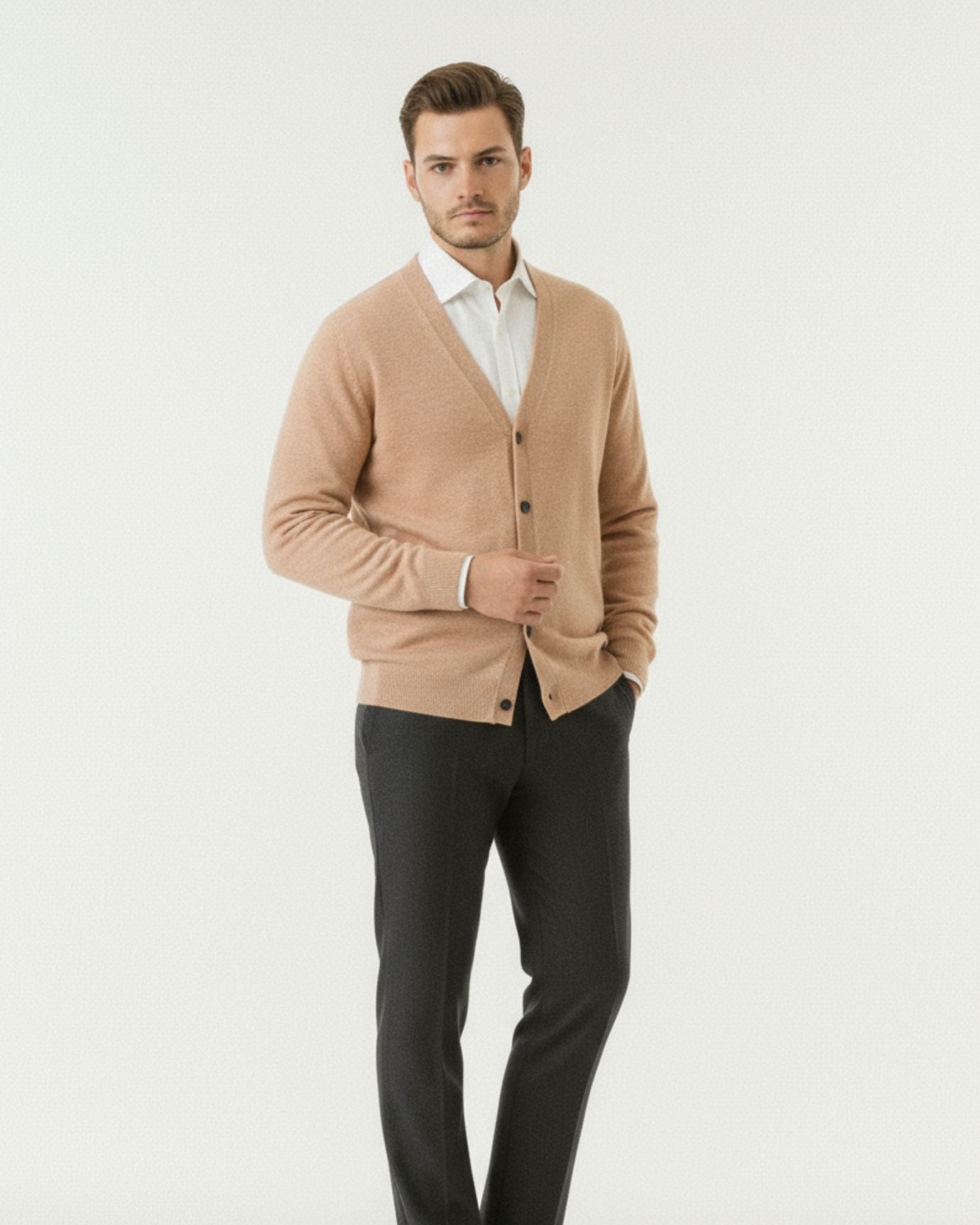 Old Money Wool Cardigan Sweater