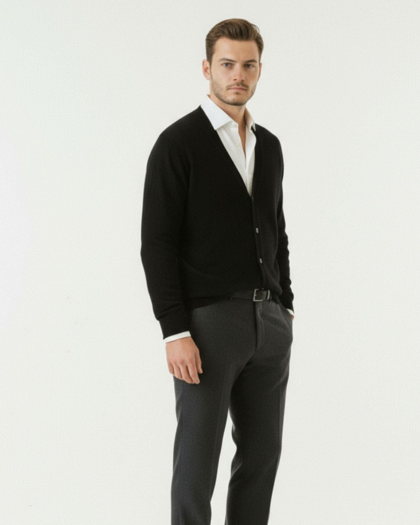 Old Money Wool Cardigan Sweater