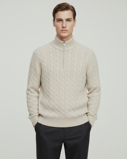 Portofino Sweater 100% Cashmere Zipper