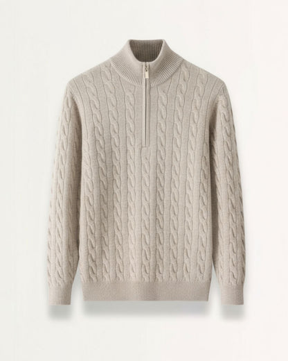 Portofino Sweater 100% Cashmere Zipper