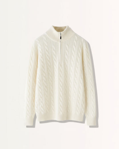 Portofino Sweater 100% Cashmere Zipper