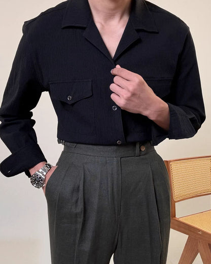 Cotton Old Money Shirt Cordoroy