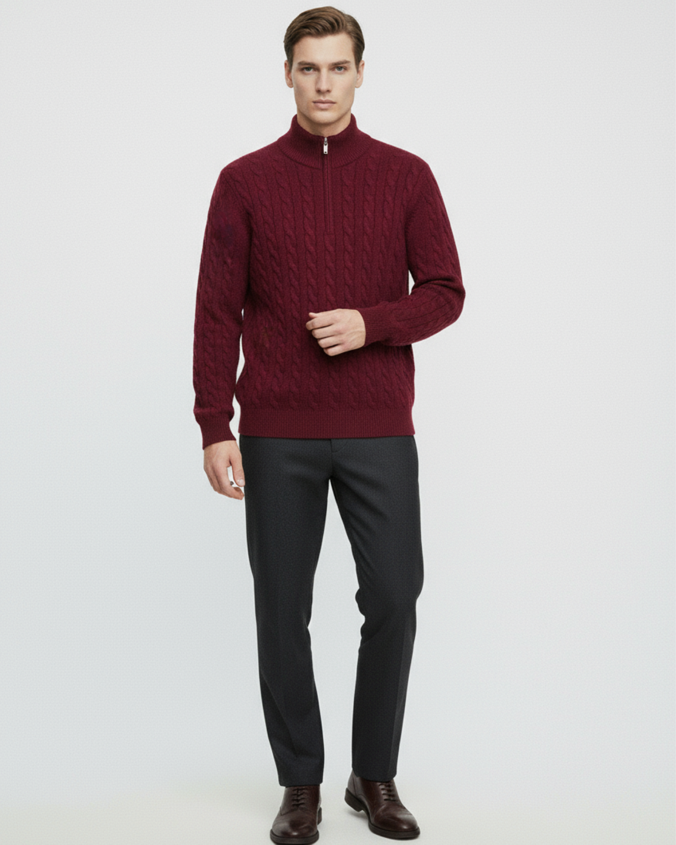 Portofino Sweater 100% Cashmere Zipper