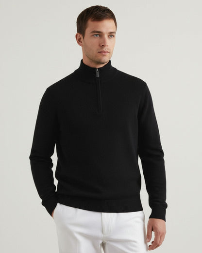 Madrid Cashmere Zip Sweater