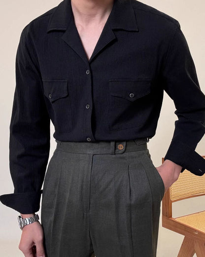 Cotton Old Money Shirt Cordoroy